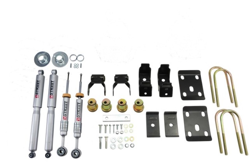 Belltech LOWERING KIT 14 Chev/GM Silverado/Sierra Std Cabs 2WD 0in to -4in Front/7in Rear with Shock - 993SP