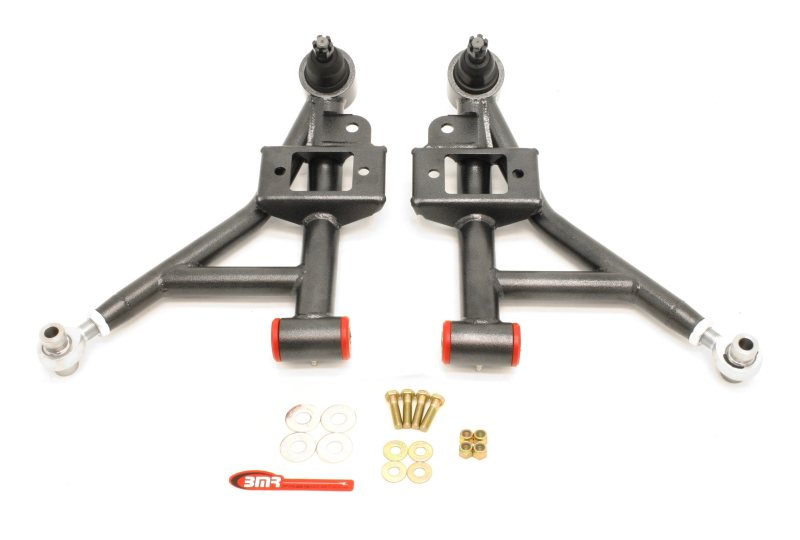 BMR 93-02 F-Body Adj. Lower A-Arms Poly/Rod End Combo - Black Hammertone - AA020H
