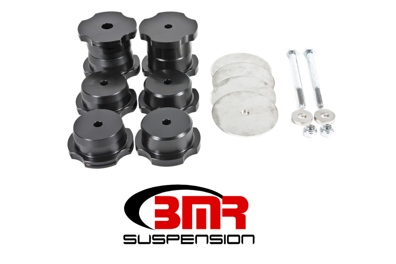 BMR 16-17 6th Gen Camaro Rear Cradle Bushing Kit (Delrin) - Black - BK062