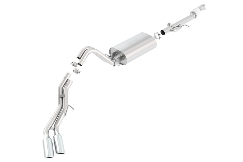 Borla 15-16 Cadillac Escalade ESV 6.2L Auto Trans Dual Round Rolled Truck Side Exit Catback Exhaust - 140560