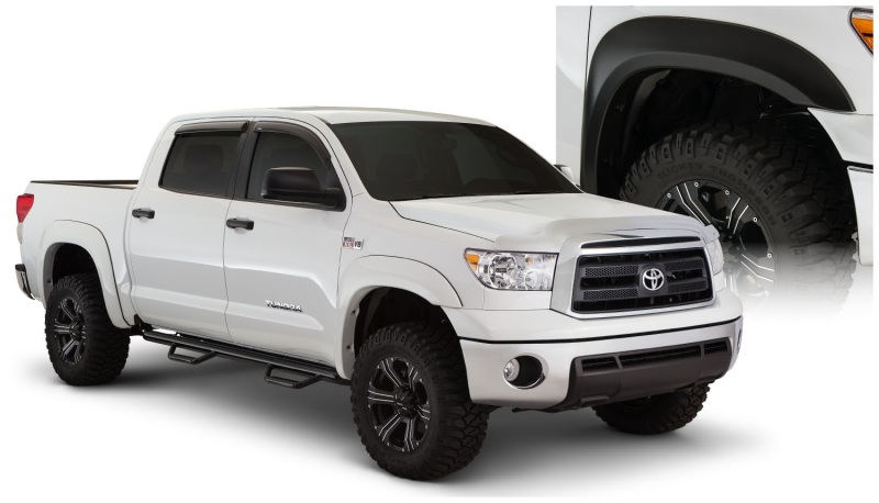 Bushwacker 07-13 Toyota Tundra Fleetside Extend-A-Fender Style Flares 4pc - Black - 30916-02