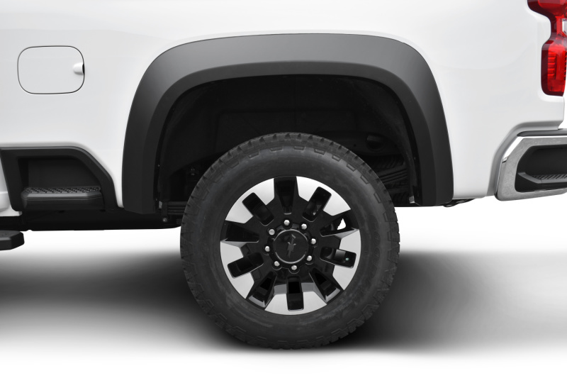 Bushwacker 2020 Chevrolet Silverado 2500 Extend-A-Fender Style Flares Rear 2pc - Black - 40156-02