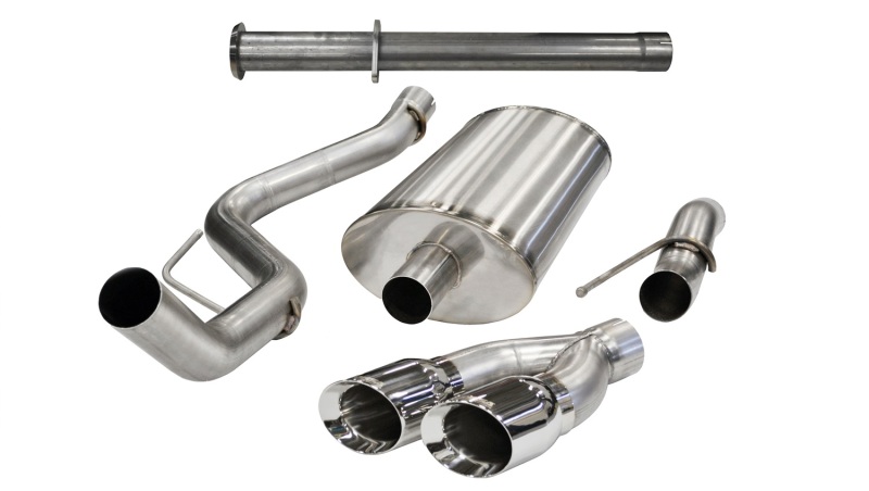 Corsa 11-13 Ford F-150 Raptor 6.2L V8 133in Wheelbase Polished Xtreme Cat-Back Exhaust - 14759