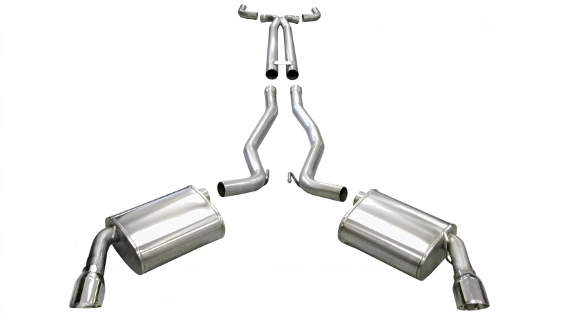 Corsa 2010-2013 Chevrolet Camaro Convertible SS 6.2L V8 Manual Polished Sport Cat-Back + XO Exhaust - 14954