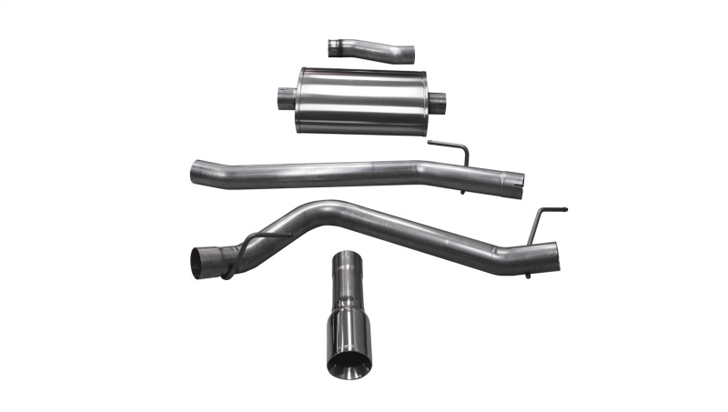 Corsa 2020 Jeep Gladiator JT 3.6L, Single Side Exit Cat-Back Exhaust w/ Single 4in Polished Tip - 21060