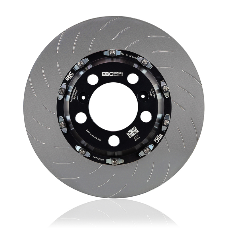 EBC Racing 02-07 Dodge Viper 8.3L 2 Piece Floating Conversion SG Racing Front Rotors - SG2FC7147