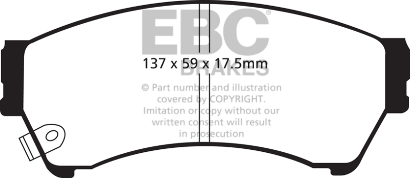 EBC 06-09 Ford Fusion 2.3 Ultimax2 Front Brake Pads - UD1164