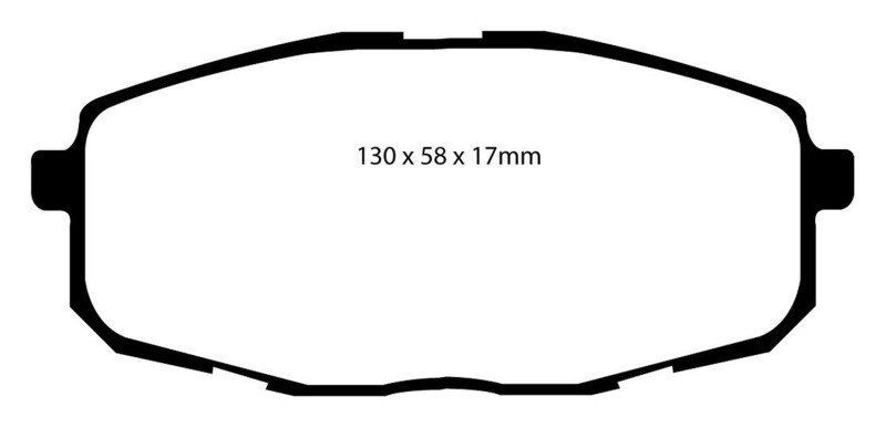 EBC 09-12 Hyundai Elantra 2.0 Touring Ultimax2 Front Brake Pads - UD1397