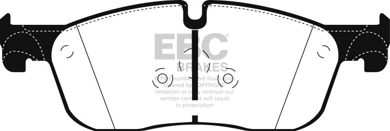 EBC 2016+ Land Rover Range Rover Evoque 2.0L Turbo Ultimax2 Front Brake Pads - UD1838