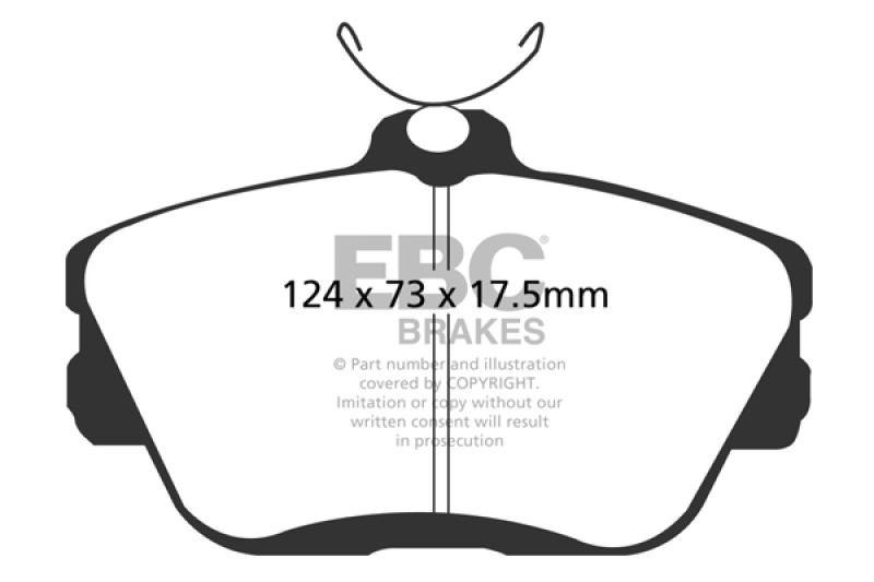 EBC 01-07 Ford Taurus 3.0 Ultimax2 Front Brake Pads - UD598