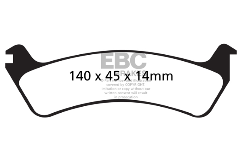 EBC 95-98 Ford Windstar 3.0 Ultimax2 Rear Brake Pads - UD664
