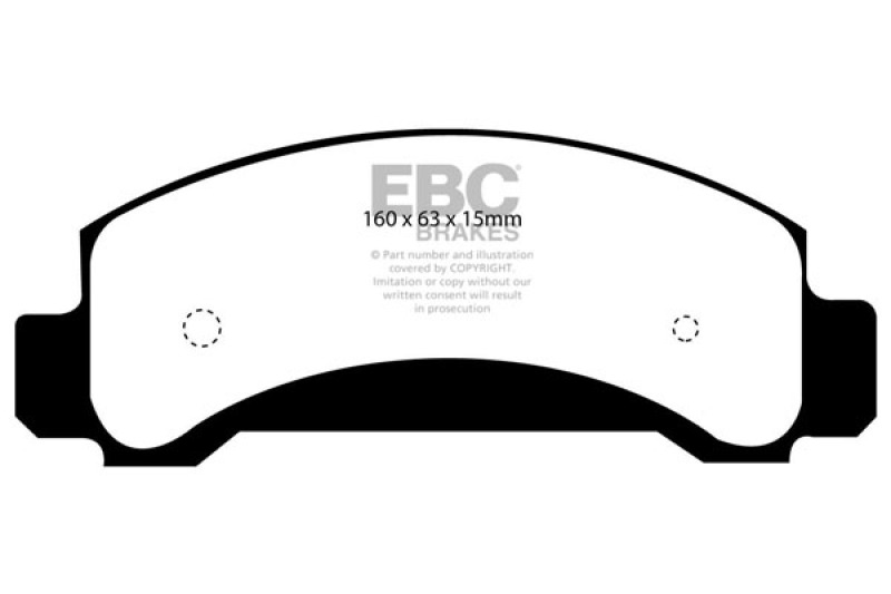 EBC 94-97 Ford Aerostar 3.0 Ultimax2 Front Brake Pads - UD654