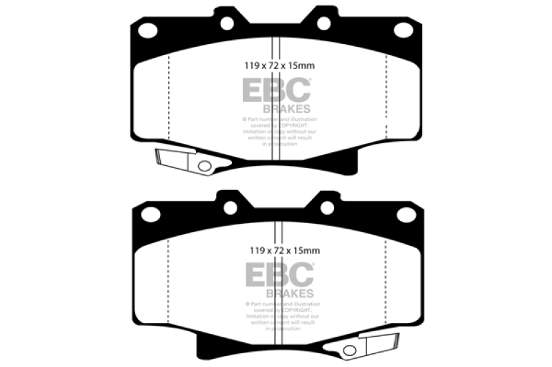 EBC 96-97 Lexus LX450 4.5 Ultimax2 Front Brake Pads - UD502