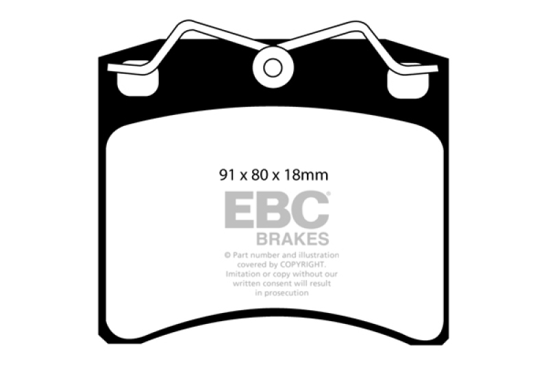 EBC 96-98 Volkswagen Eurovan 2.5L (w/Vented Rotors) Ultimax2 Front Brake Pads - UD703