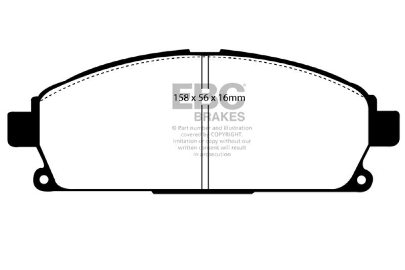 EBC 03-06 Acura MDX 3.5 Ultimax2 Front Brake Pads - UD691