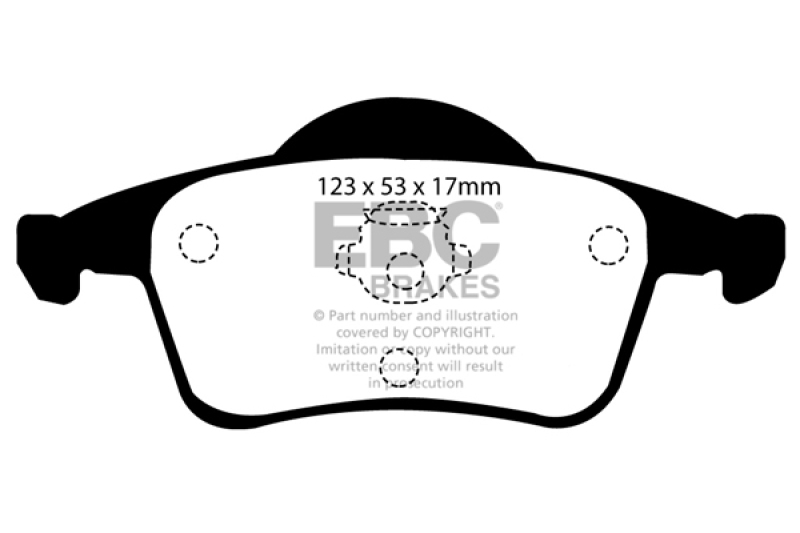 EBC 01-05 Volvo S60 2.3 Turbo T5 Ultimax2 Rear Brake Pads - UD795