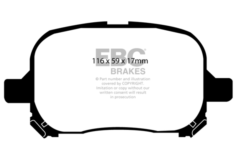EBC 97-99 Lexus ES300 3.0 Ultimax2 Front Brake Pads - UD707