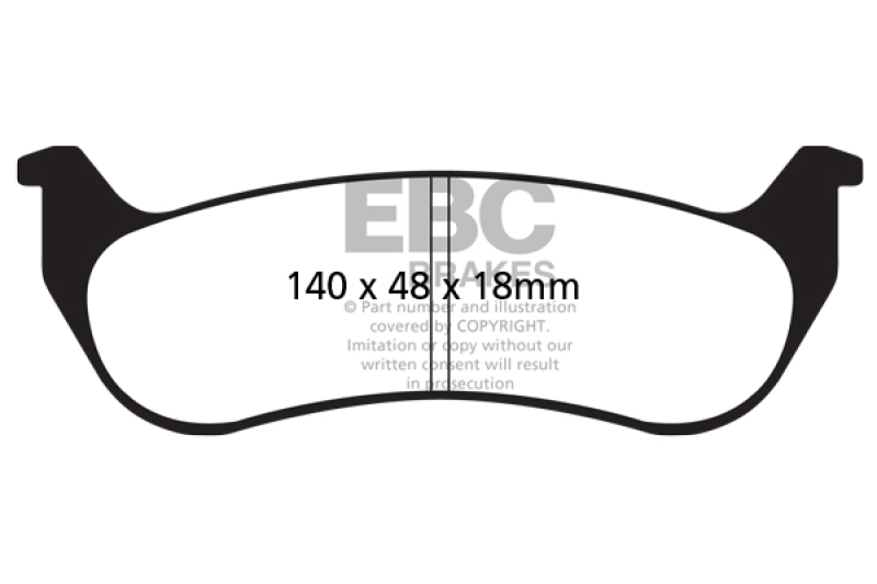 EBC 05-07 Chrysler Pacifica 3.5 Ultimax2 Rear Brake Pads - UD998