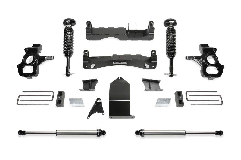 Fabtech 14-18 GM C/K1500 P/U w/oE Alm Or Stmp Stl UCA 4in Perf Sys w/Dl 2.5 & 2.25 - K1119DL