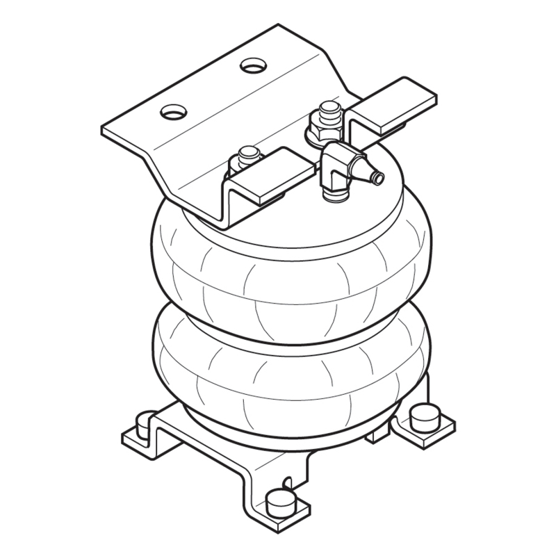 Firestone Ride-Rite Air Helper Spring Kit Rear 75-96 Chevrolet P30 RWD (W217602080) - 2080