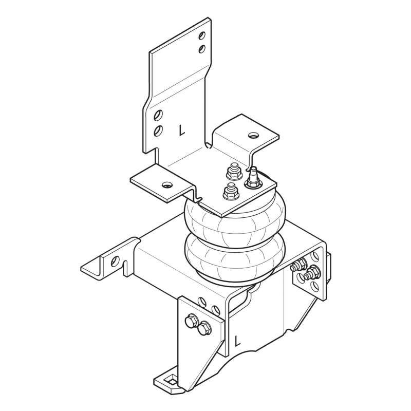 Firestone Ride-Rite Air Helper Spring Kit Rear 94-02 Dodge RAM 3500 Cab Chassis (W217602220) - 2220