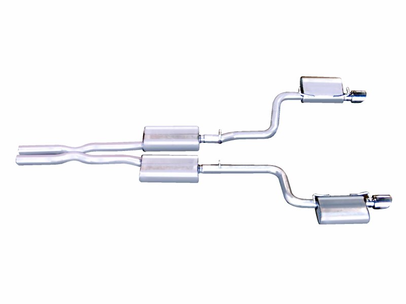 Gibson 05-15 Chrysler 300 C 5.7L 2.5in Cat-Back Dual Exhaust - Stainless - 617000