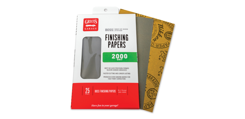 Griots Garage BOSS Finishing Papers - 2000g - 5 .5in x 9in (25 Sheets) - B2025