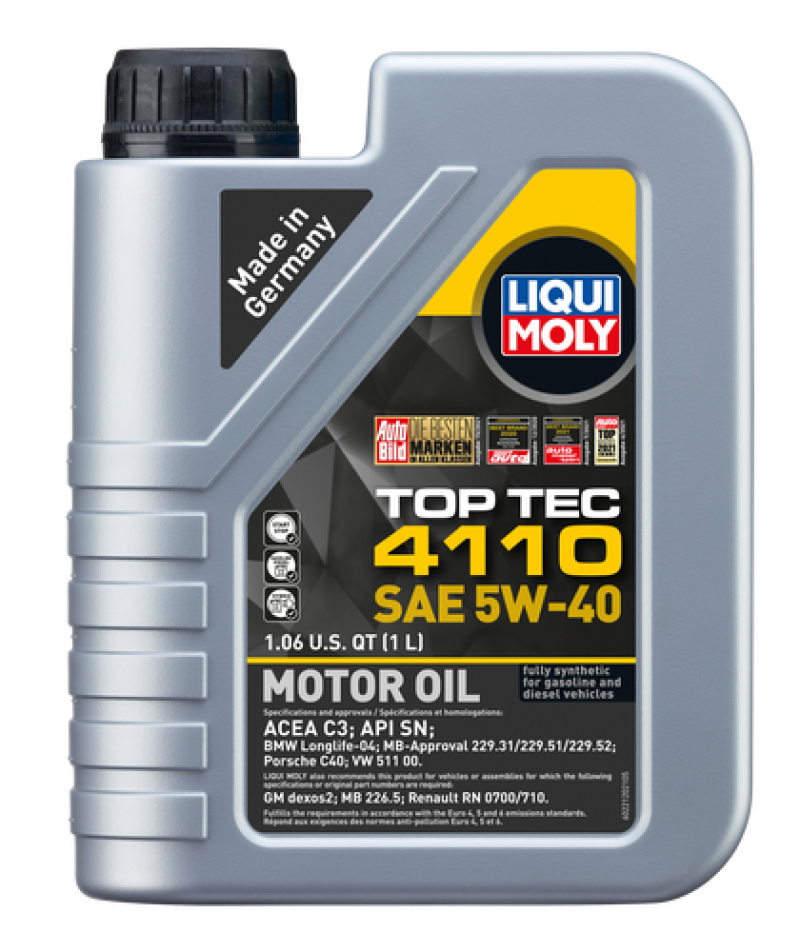 LIQUI MOLY 1L Top Tec 4110 Motor Oil SAE 5W40 - 22120