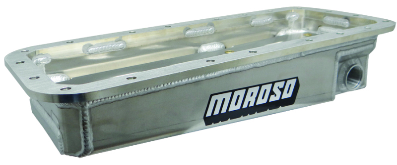 Moroso Hemi (Incl. Keith Black/JP-1 Funny Car) Wet Sump 3.5in-5.25in Aluminum Oil Pan - 20045