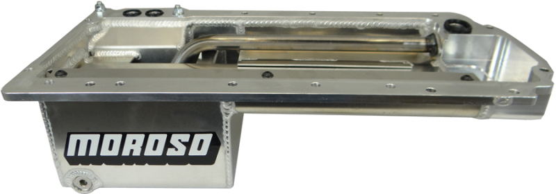 Moroso GM LT Swap (w/Rear Sump & Spin-On Oil Filter Adapter) Wet Sump 5qt 5-7/8in Aluminum Oil Pan - 20155