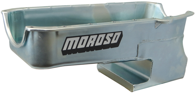 Moroso Pre-80 Chevrolet Small Block (w/Driver Side Dipstick) Wet Sump 6qt 9in Steel Oil Pan - 20211