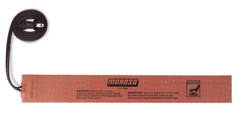 Moroso External Heating Pad - Self Adhesive - 2in x 15in - 150 Watts/110 Volt 36ft Cord - 23997