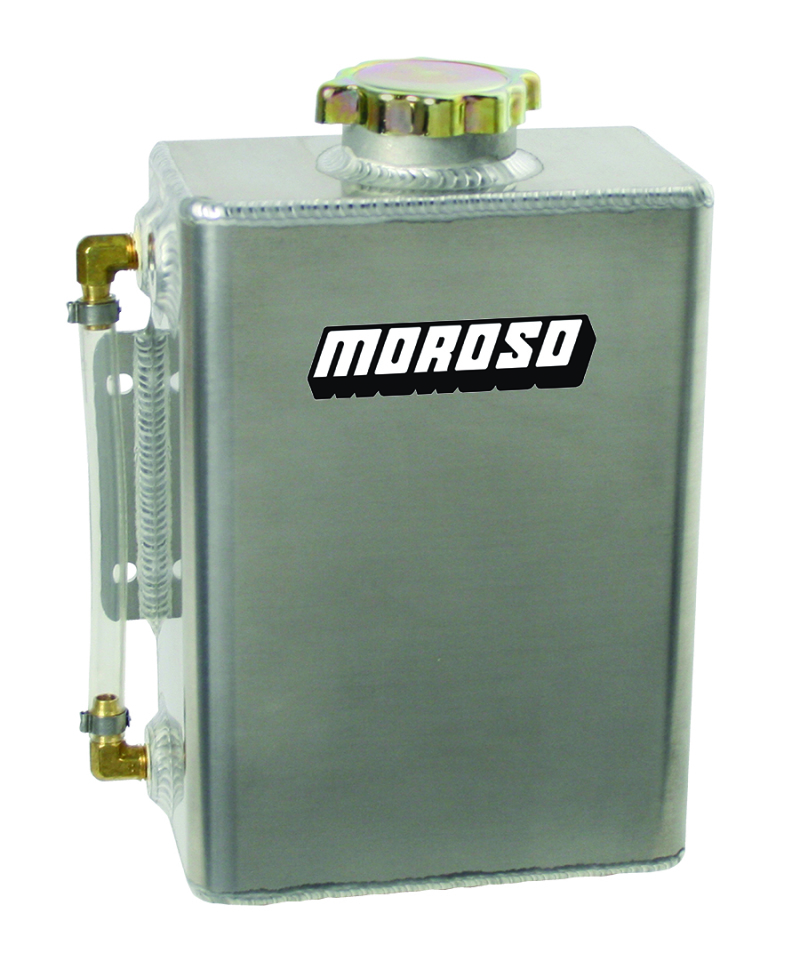 Moroso Universal Coolant Expansion Tank - Integral Mounting Bracket - 4qt - 63769