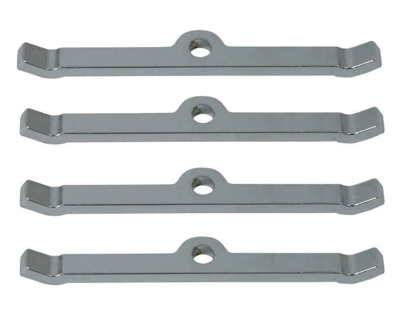 Moroso Chevrolet Small Block Valve Cover Hold Downs - Steel - Chrome Plated - Set of 4 - 68510