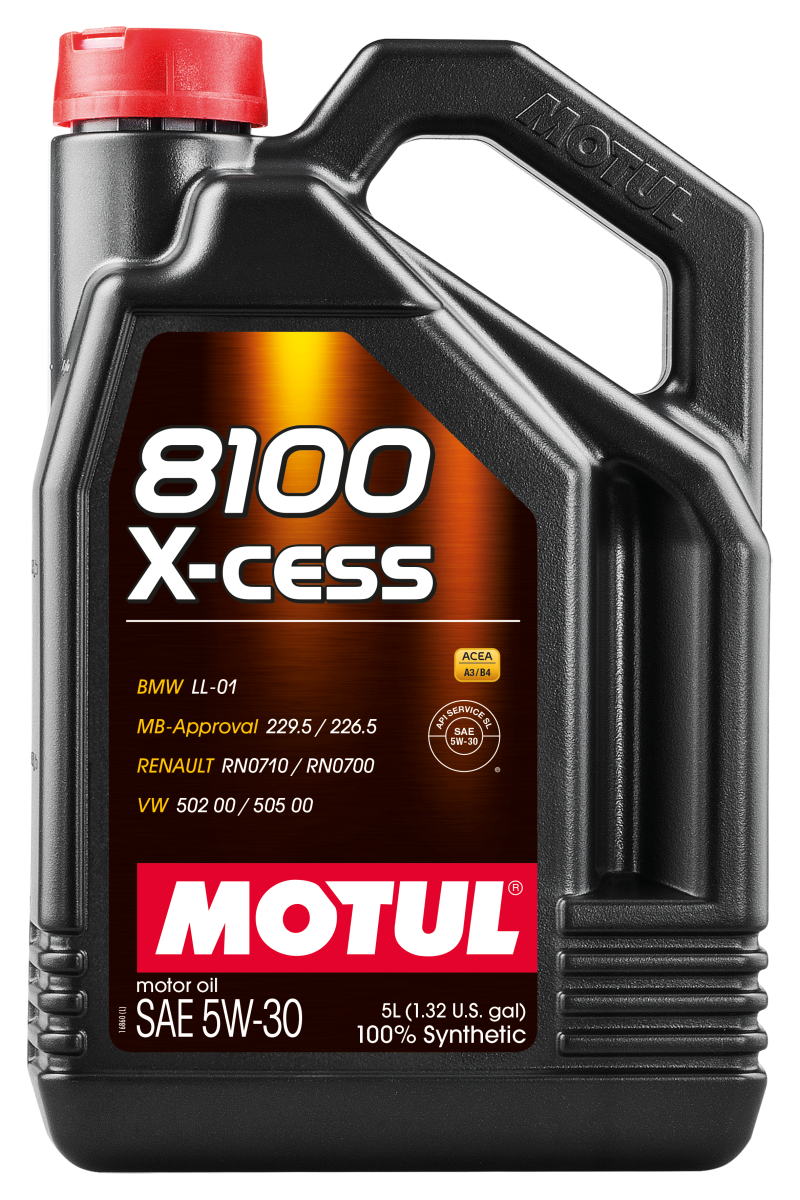 Motul Synthetic Engine Oil 8100 5W30 X-CESS 5L - 108946