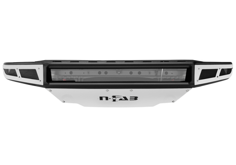 N-Fab M-RDS Front Bumper 16-17 Chevy Silverado - Gloss Black w/Silver Skid Plate - C161MRDS