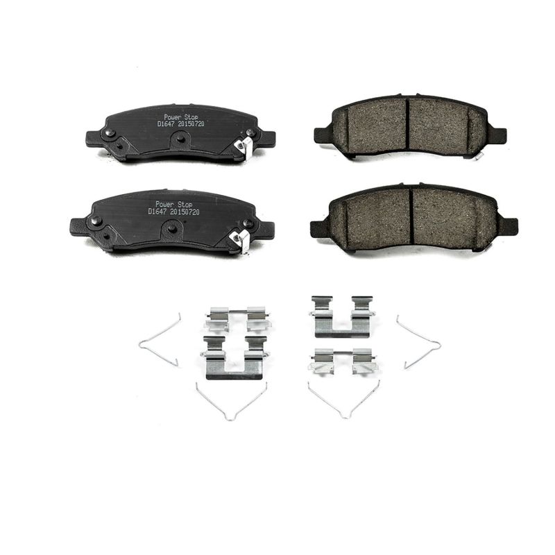 Power Stop 13-16 Dodge Dart Rear Z17 Evolution Ceramic Brake Pads w/Hardware - 17-1647