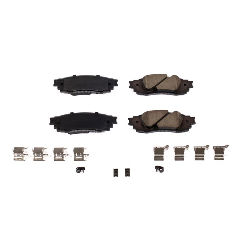 Power Stop 2019 Lexus ES300h Rear Z17 Evolution Ceramic Brake Pads w/Hardware - 17-1879