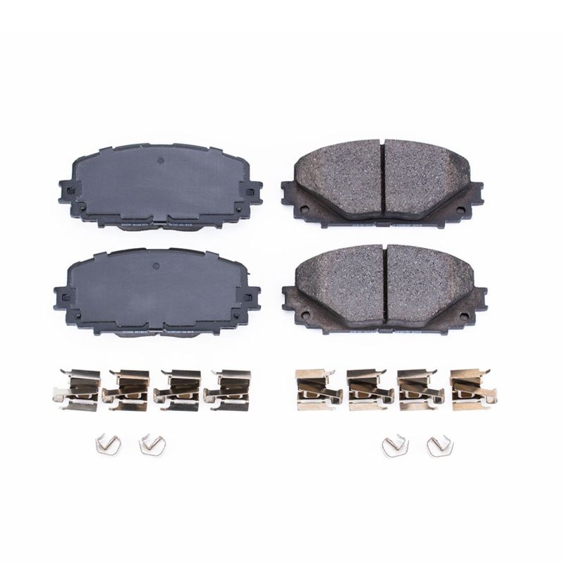 Power Stop 12-18 Toyota Yaris Front Z17 Evolution Ceramic Brake Pads w/Hardware - 17-1628