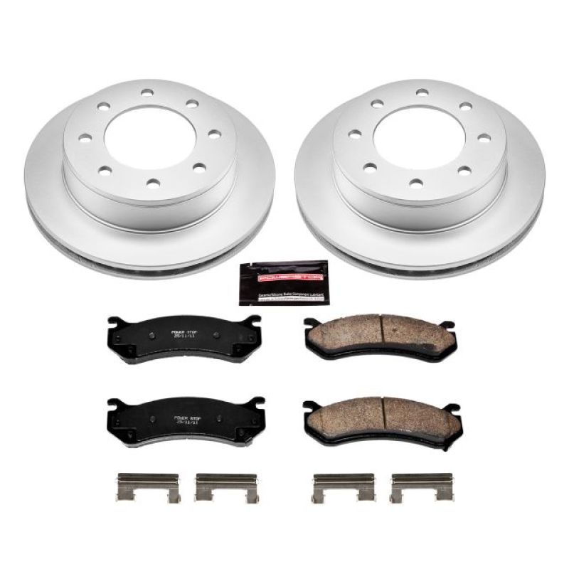 Power Stop 01-03 Chevrolet Silverado 1500 HD Rear Z17 Evolution Geomet Coated Brake Kit - CRK2036