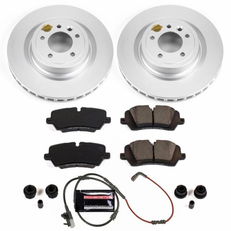 Power Stop 2017 Land Rover Discovery Rear Z23 Evolution Sport Coated Brake Kit - CRK7174