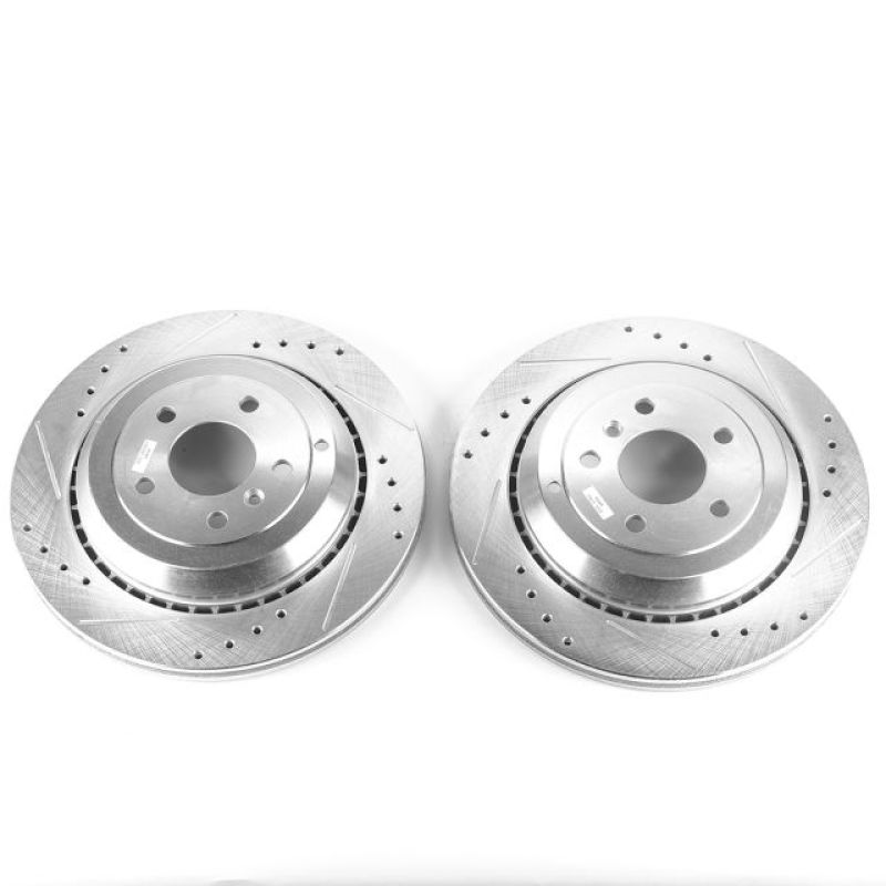 Power Stop 05-06 Mercedes-Benz G55 AMG Rear Evolution Drilled & Slotted Rotors - Pair - EBR675XPR