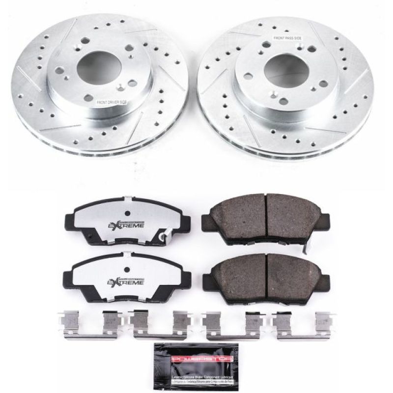 Power Stop 11-15 Honda CR-Z Front Z26 Street Warrior Brake Kit - K5400-26