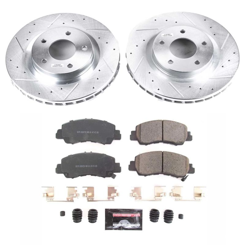 Power Stop 2018 Mitsubishi Eclipse Cross Front Z23 Evolution Sport Brake Kit - K8424