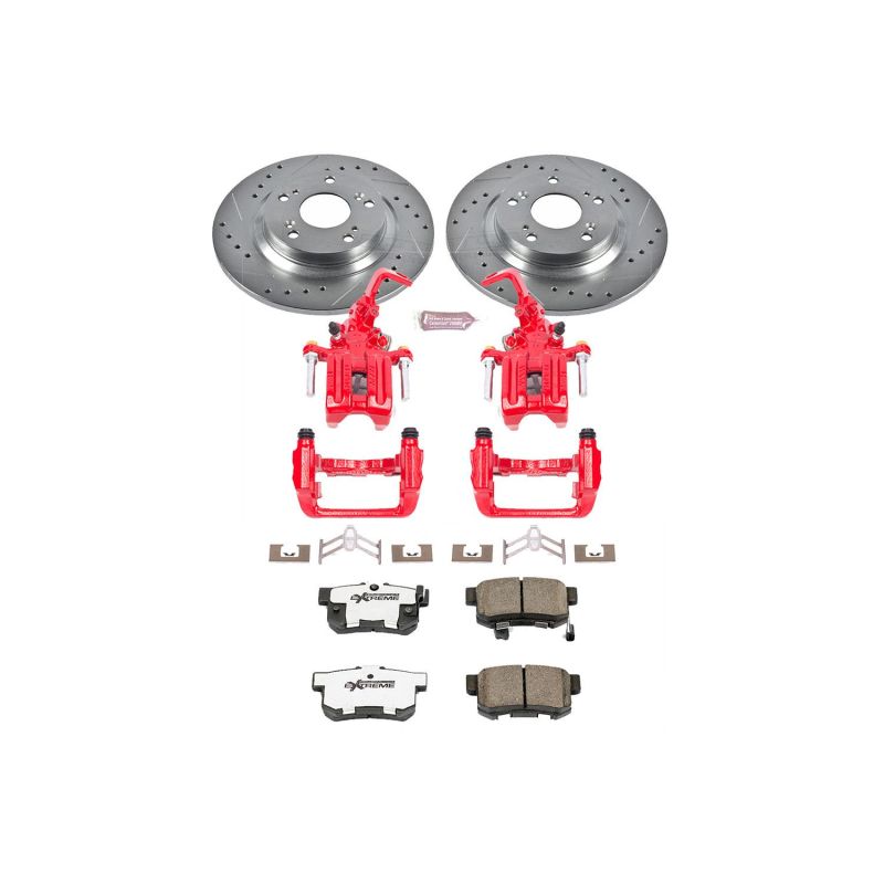 Power Stop 00-09 Honda S2000 Rear Z26 Street Warrior Brake Kit w/Calipers - KC2310-26