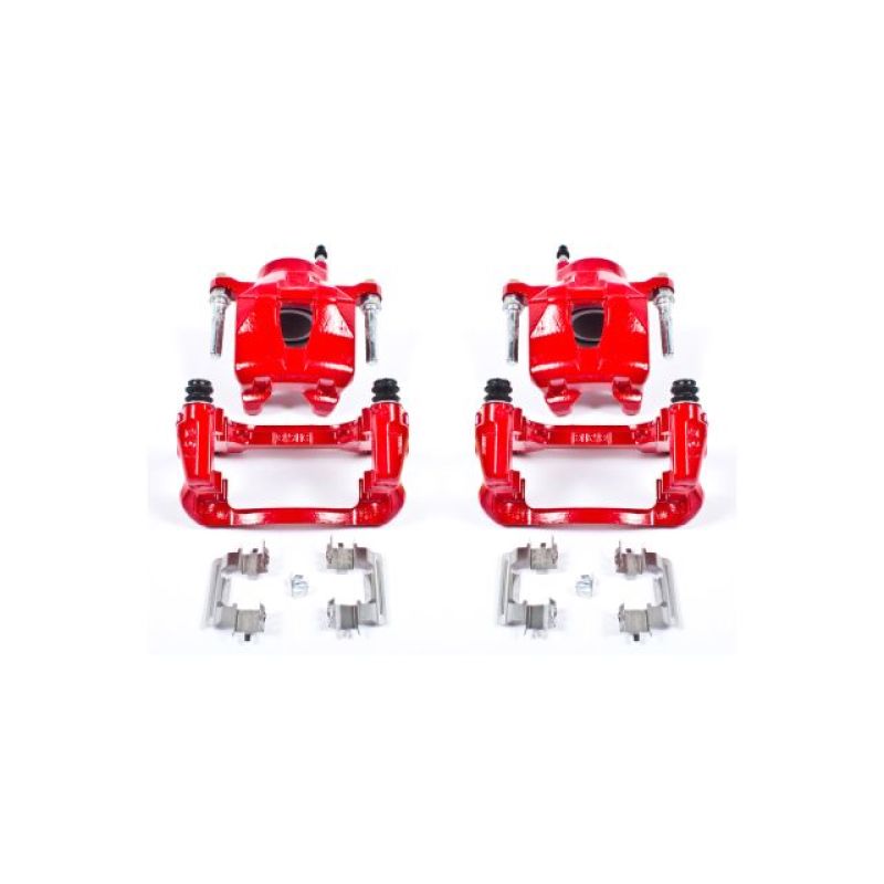 Power Stop 05-10 Scion tC Front Red Calipers w/Brackets - Pair - S2580A