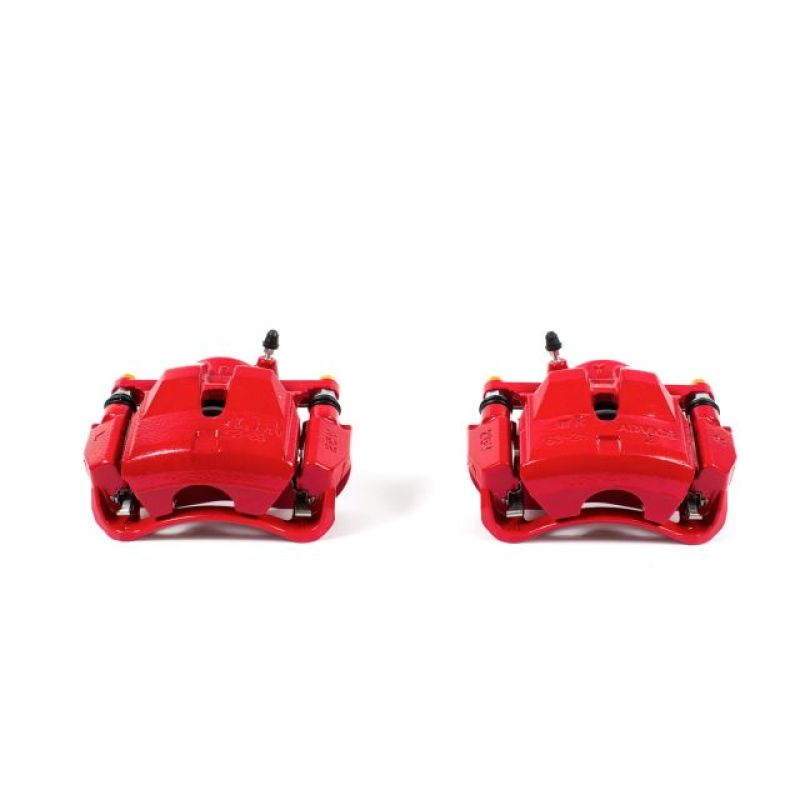 Power Stop 06-18 Toyota RAV4 Front Red Calipers w/Brackets - Pair - S3196