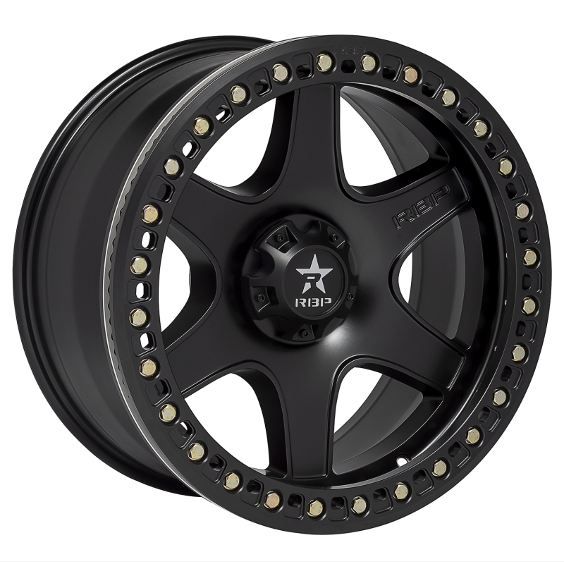 RBP 50R Cobra 20x9.0 8x180 BP / 5 BS 0mm Offset 124.1mm CB (Hub Centric) Black w/Black Ring Wheel - 50R-2090-78-00FB