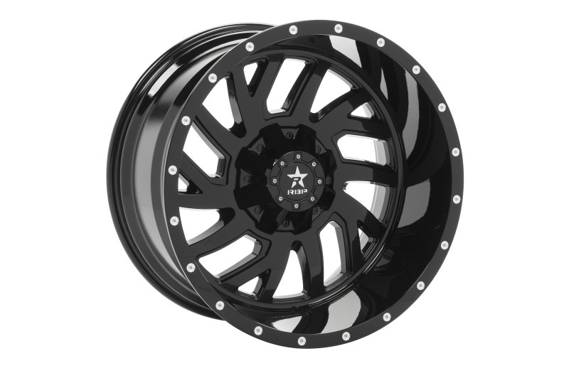 RBP 65R Glock 22x12 5x150 BP / 4.75 BS -44mm Offset 110mm CB (Hub Centric) Gloss Black Wheel - 65R-2212-50-44FB