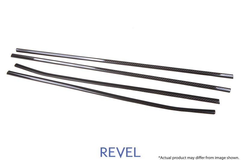Revel GT Dry Carbon Window Outer Trim (FL/FR/RL/RR) 15-18 Subaru WRX/STI - 4 Pieces - 1TR4GT0AS19